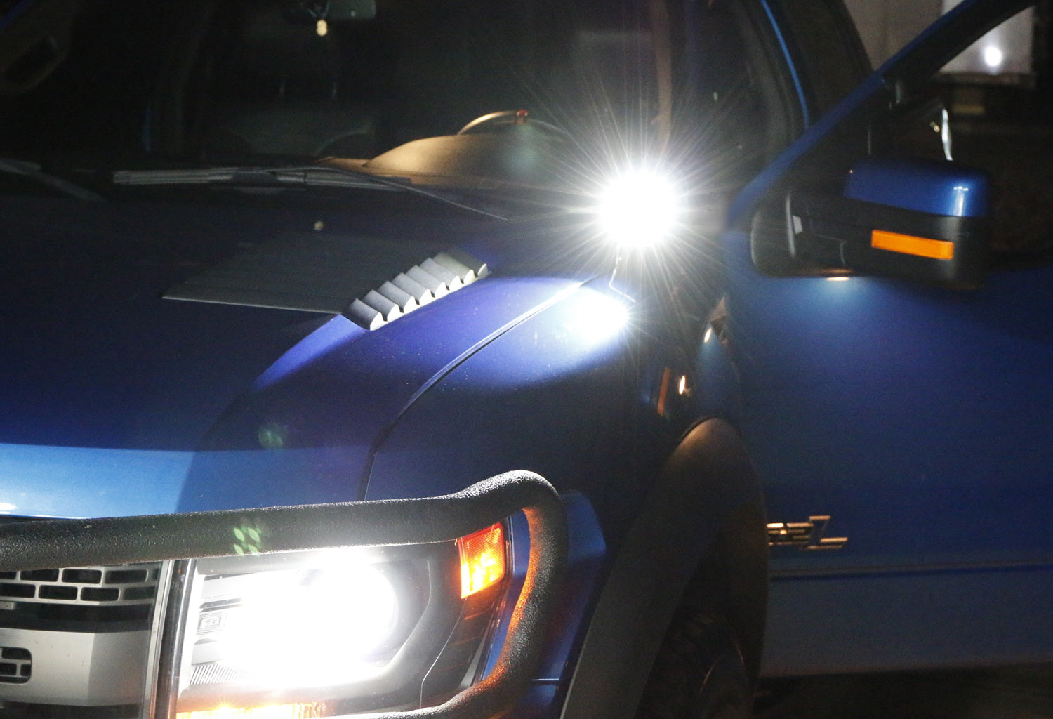 40W CREE LED Pod Lights with A-Pillar Mount Brackets & Wiring Kit - Compatible with Ford F-150 Raptor - Off-Road Lighting for Trucks, ATVs, and Jeeps - Waterproof Spot Lights for Night Driving, Camping, and Outdoor Adventures