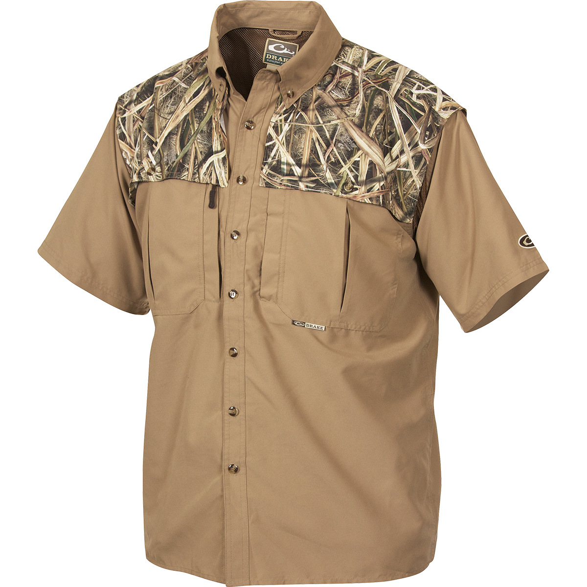 EST Camo Wingshooter's Short Sleeve Shirt - Hunting & Outdoor Camouflage Shirt for Men - Perfect for Turkey Hunting, Duck Hunting & Outdoor Adventures