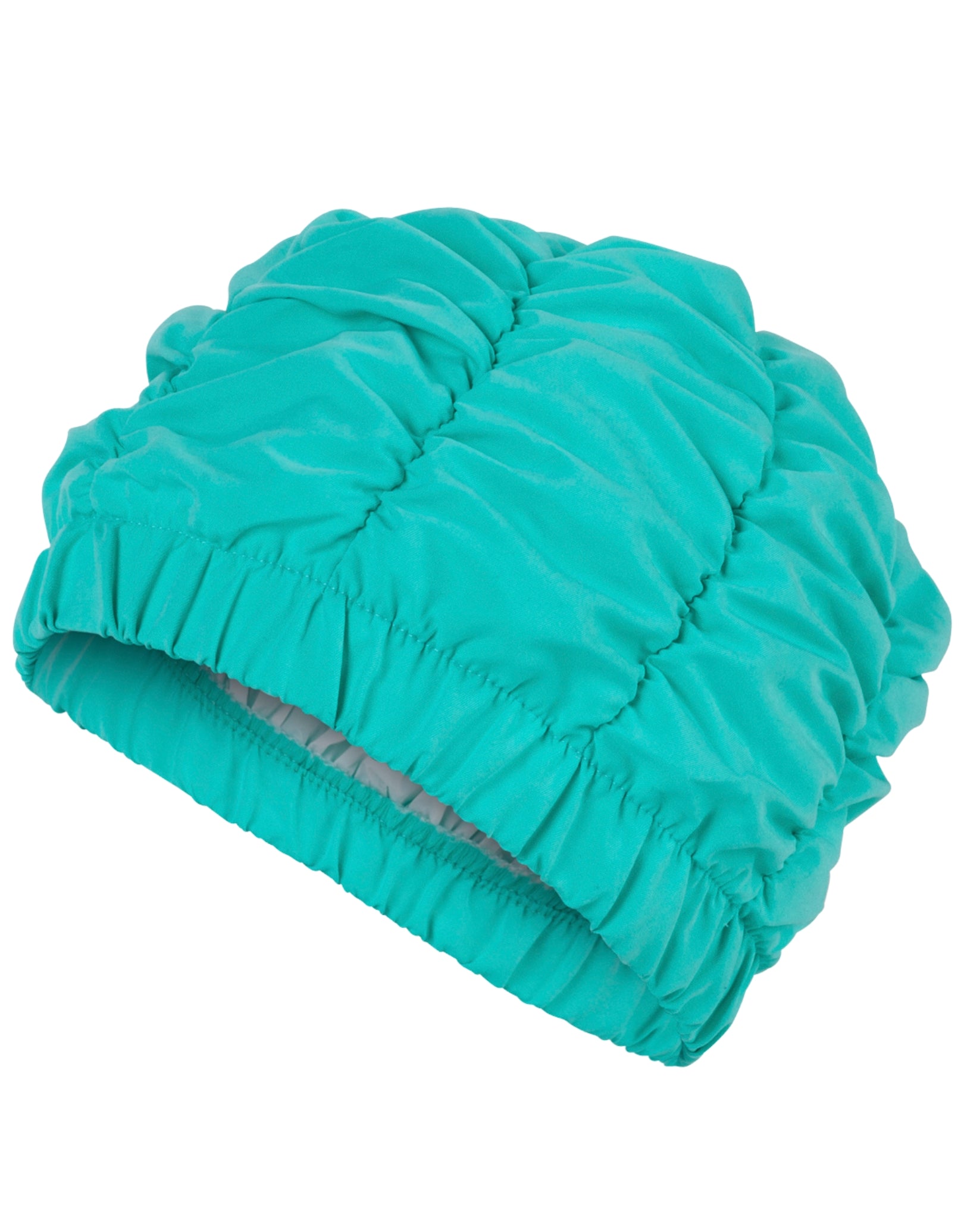 Waterproof Ruched Shower Cap for Women - Extra Large Bath Hair Protector for Swimming, Spa & Salon Use - Soft Elastic Band for Comfortable Fit