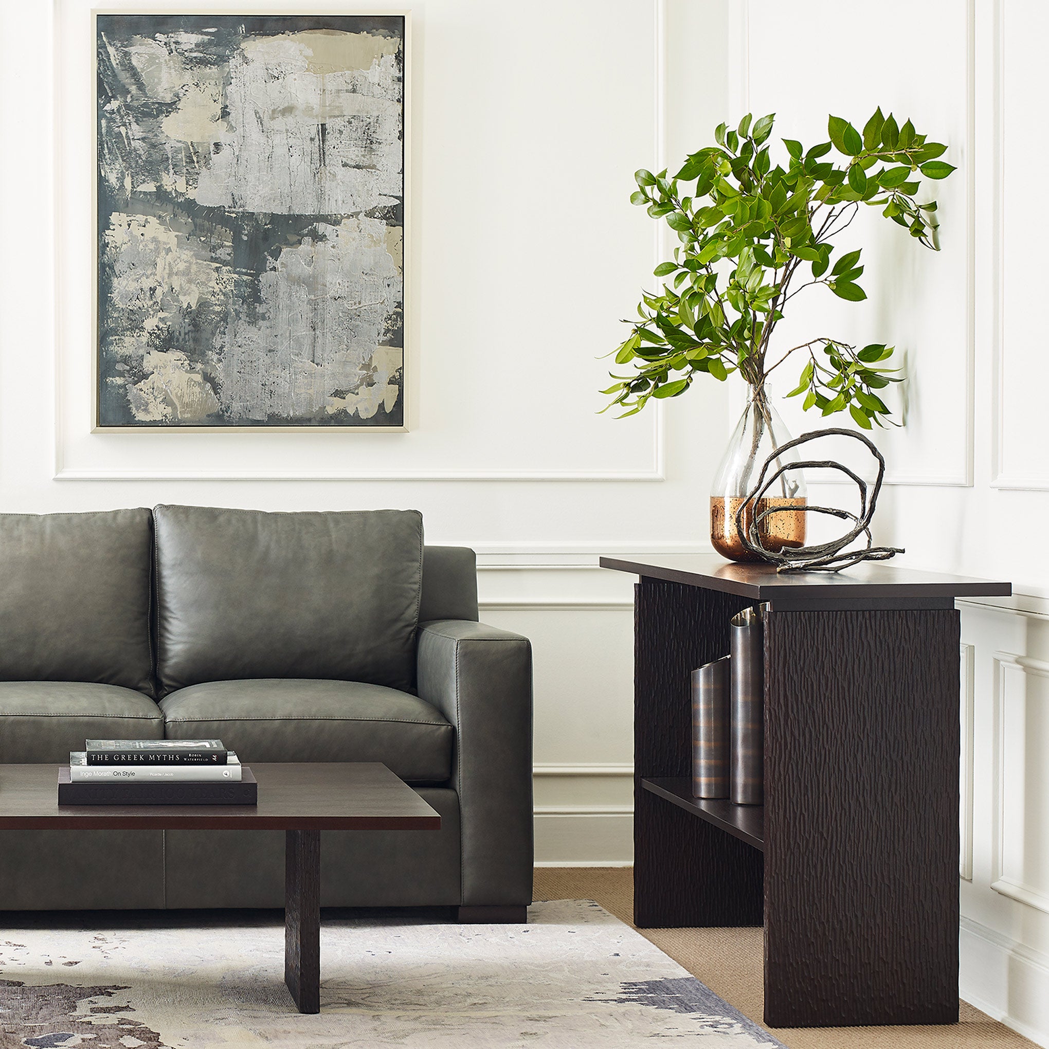 Modern Canton Console Table - Entryway Sofa Table with Storage Shelf | Elegant Hallway Furniture for Home Decor & Living Room Organization