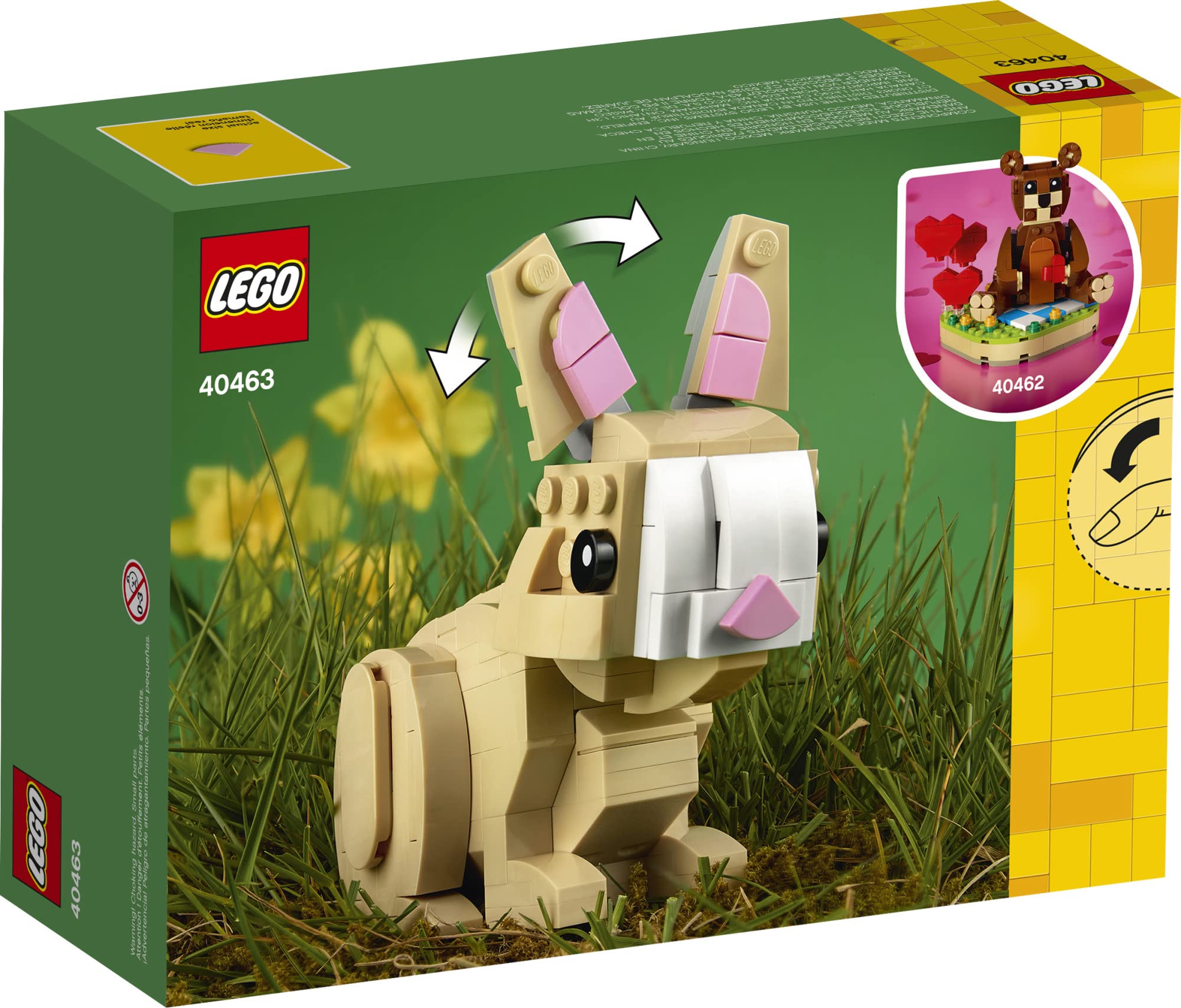 LEGO 40463 Easter Bunny Building Kit - 293 Pieces for Creative Play | Perfect for Easter Decorations, Gift Giving & Family Bonding Activities