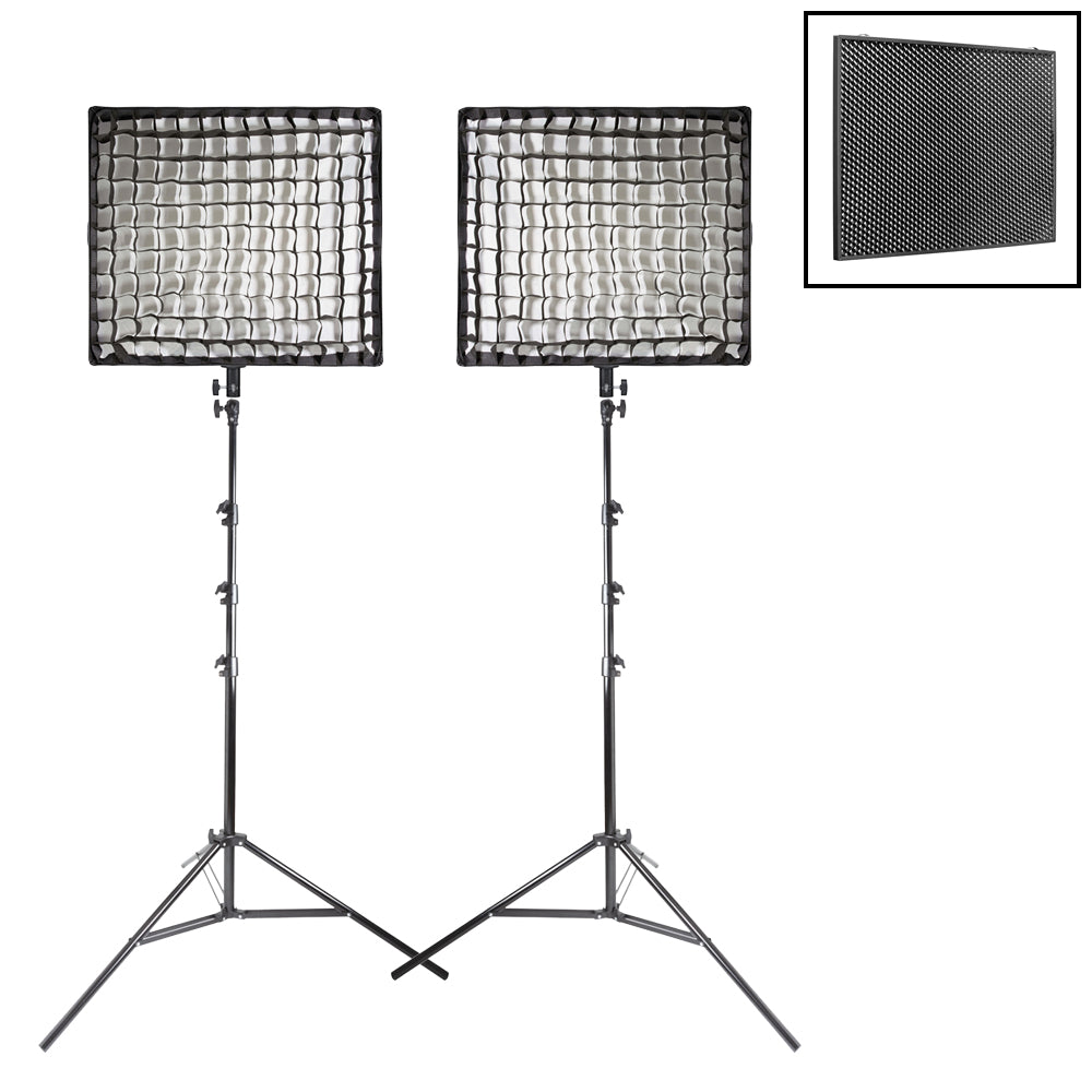 LD150RS Bi-Color RGB LED Panel Light - Portable Twin Kit for Photography, Videography & Studio Lighting