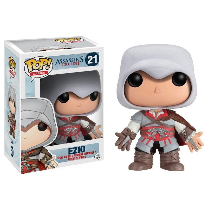 Assassin's Creed II Ezio Pop! Vinyl Figure - Collectible Game Character Toy for Fans & Gift - Perfect for Display, Gaming Room Decor, and AC Merchandise Collection