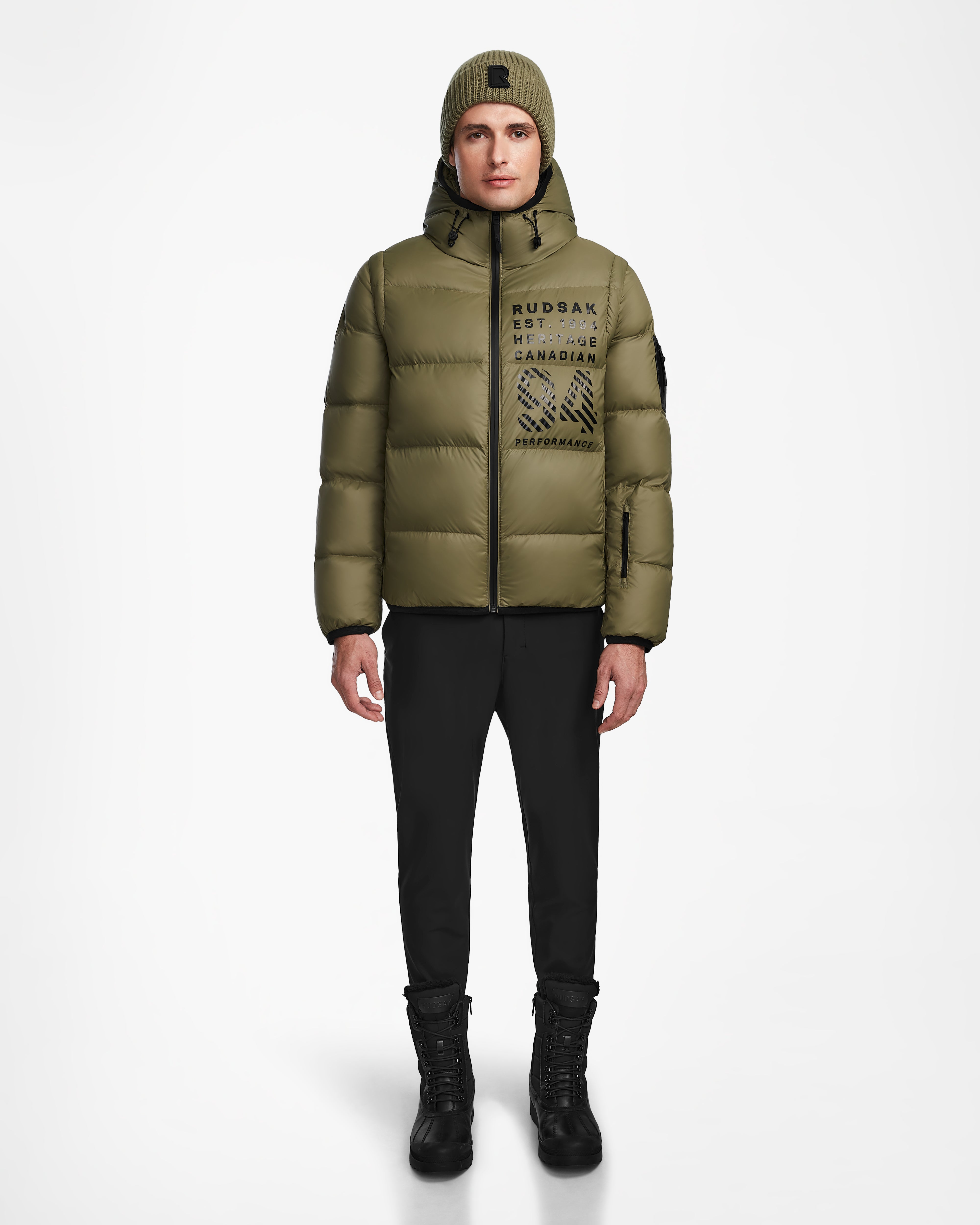 HANS 6124518 Loden Green Jacket - Waterproof Outdoor Windbreaker for Hiking, Camping & Travel