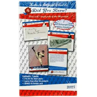 2025 Did You Know? Collectible Hobby Box - Perfect for Trading Cards, Memorabilia Storage & Gift Giving