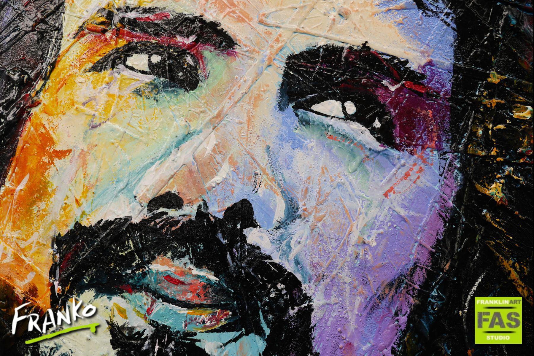 Just Relax Take it Easy - 47x59 Inch Large Abstract Realism Cat Stevens Canvas Art Print - Perfect for Living Room, Bedroom or Office Wall Decor