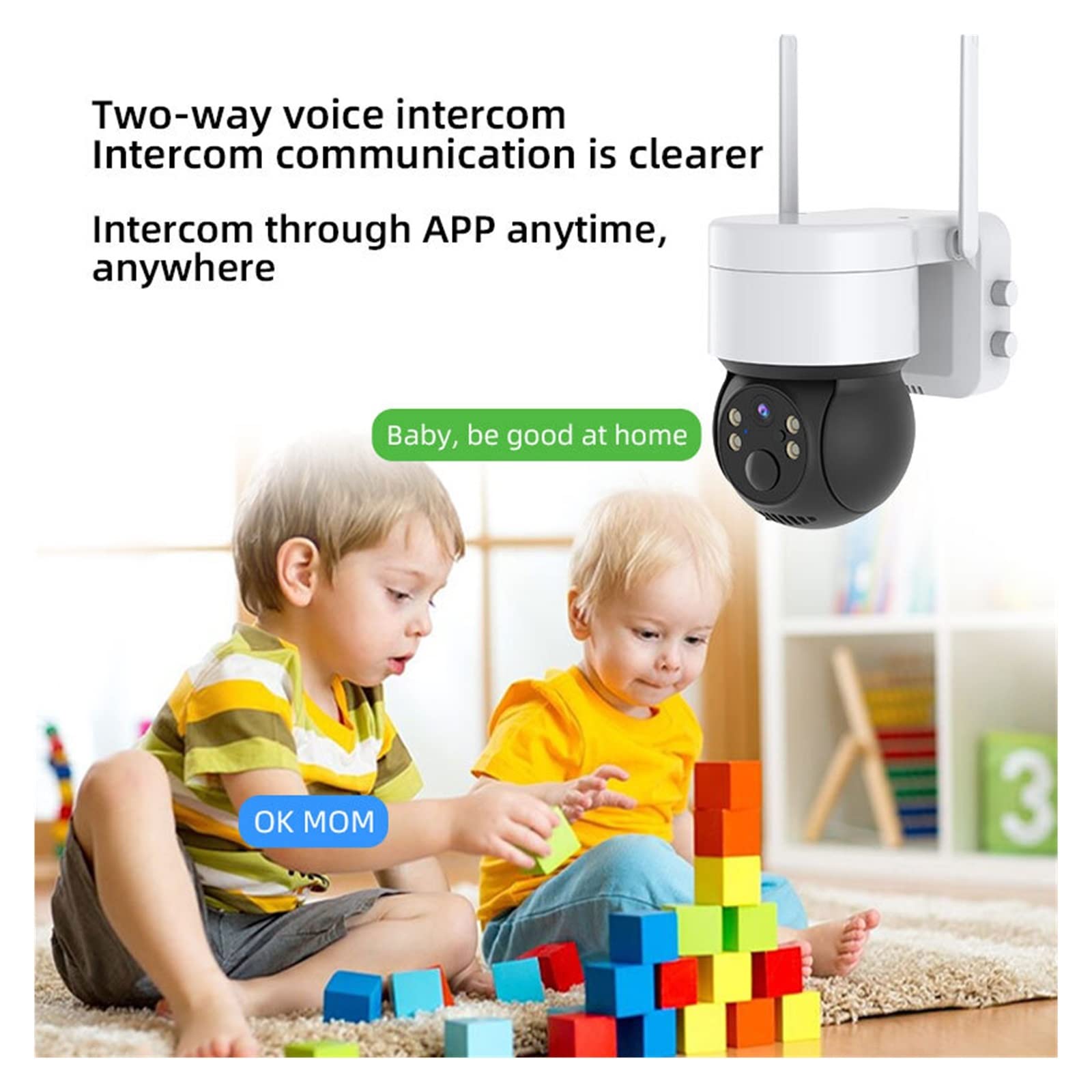 SilteD 5MP Solar Security Camera Outdoor - Wireless WiFi PIR Surveillance IP Camera with Solar Panel, Rechargeable Battery & Color Night Vision (2MP Version) for Home, Yard, and Business Security Monitoring