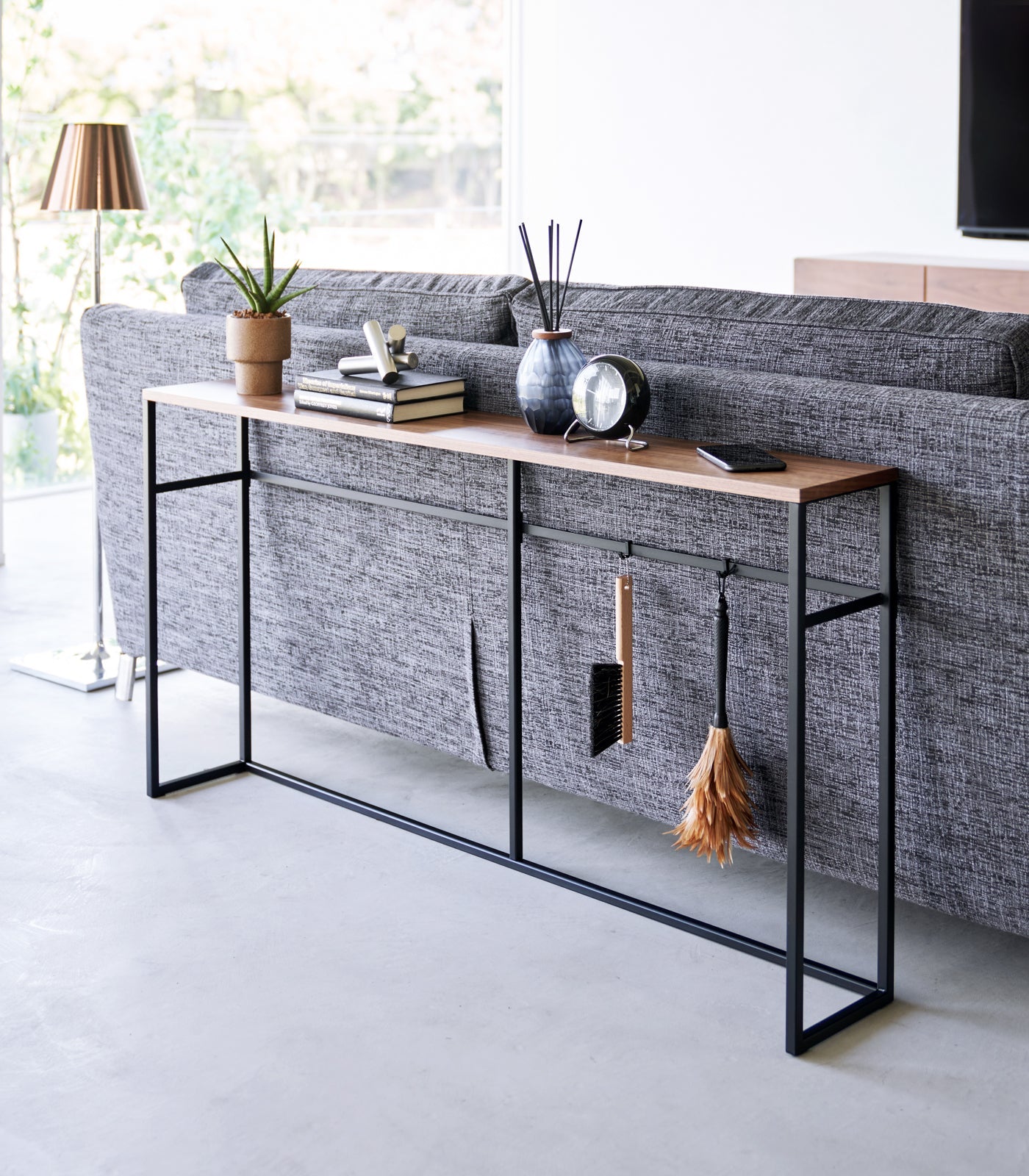 Modern Long Console Table - 2 Stylish Designs with Sturdy Steel Frame | Perfect for Entryway, Living Room & Hallway Decor