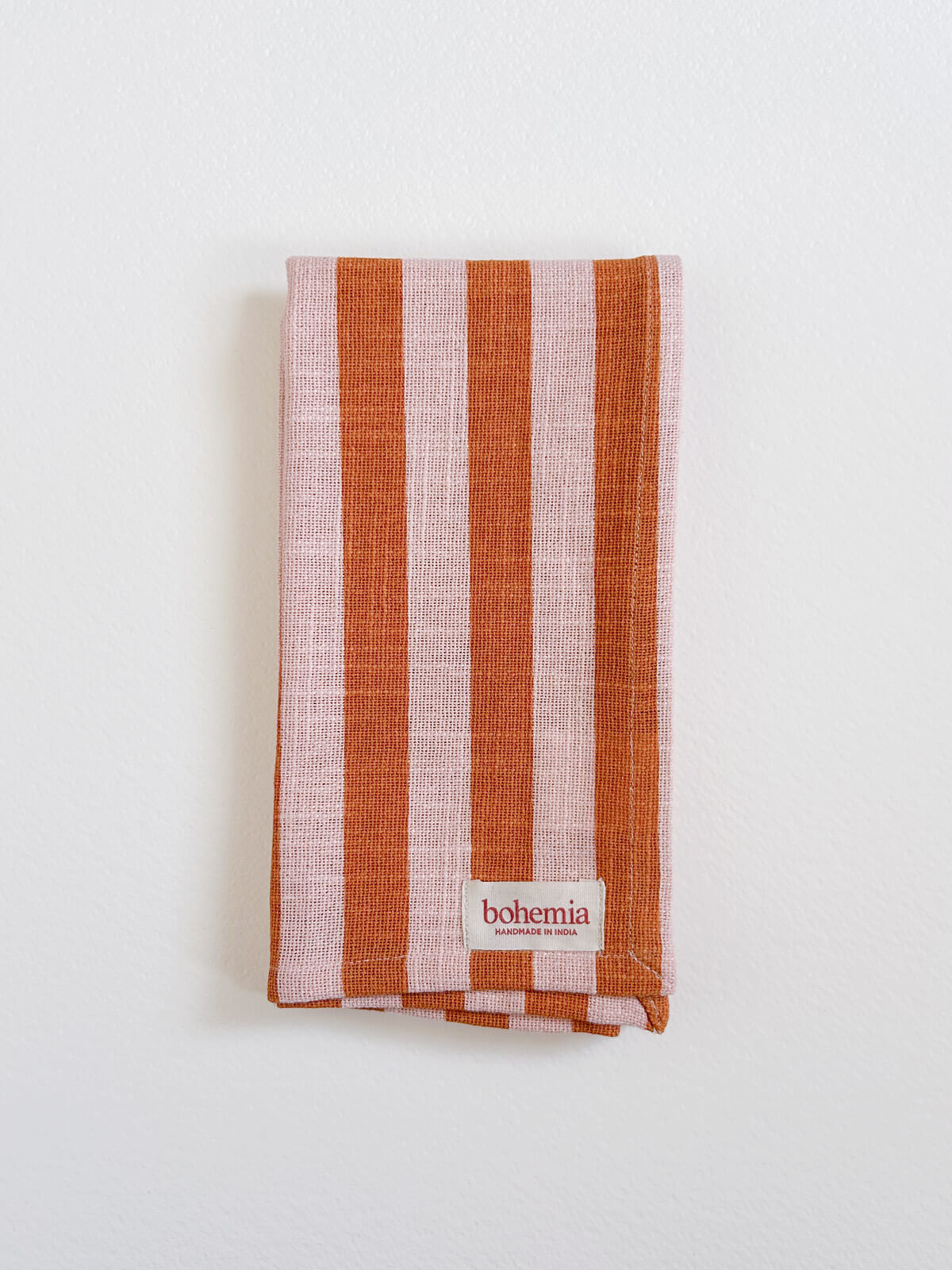Jaipur Stripe Tea Towel - Premium Cotton Kitchen Towel with Pink City Design | Perfect for Drying Dishes, Decorating Kitchen & Gift Giving