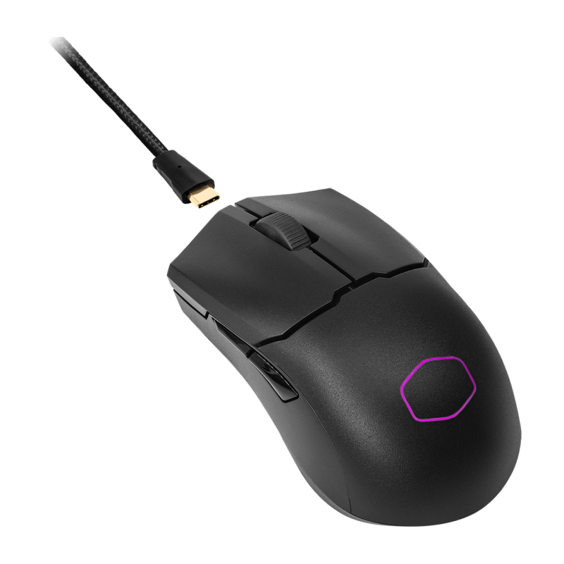 Cooler Master MM712 Wireless RGB Gaming Mouse - Lightweight, 8000 DPI, Bluetooth & 2.4GHz - Perfect for FPS, MOBA & PC Gaming (Black)