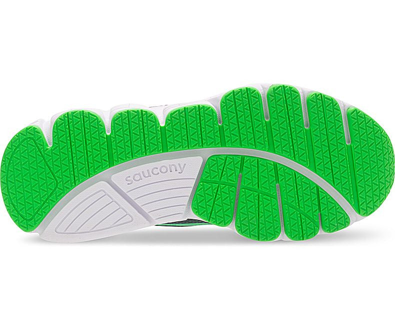 Saucony Kotaro 4 A/C Kids' Running Shoes - Navy/Green - Lightweight Breathable Sneakers for Boys & Girls - Perfect for School, Sports & Outdoor Activities