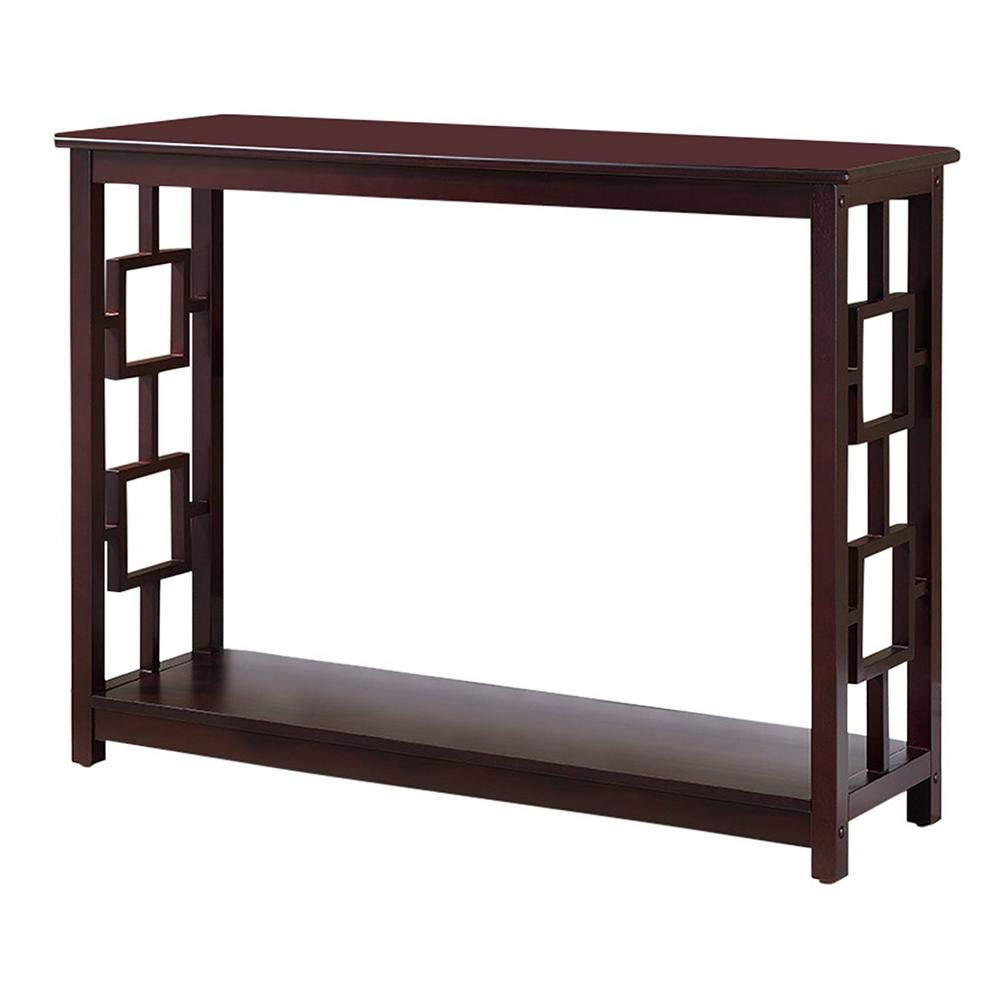 Kings Brand Furniture Pellegrino Cherry Wood Console Table - Elegant Entryway, Hallway & Living Room Accent Table for Home Decor