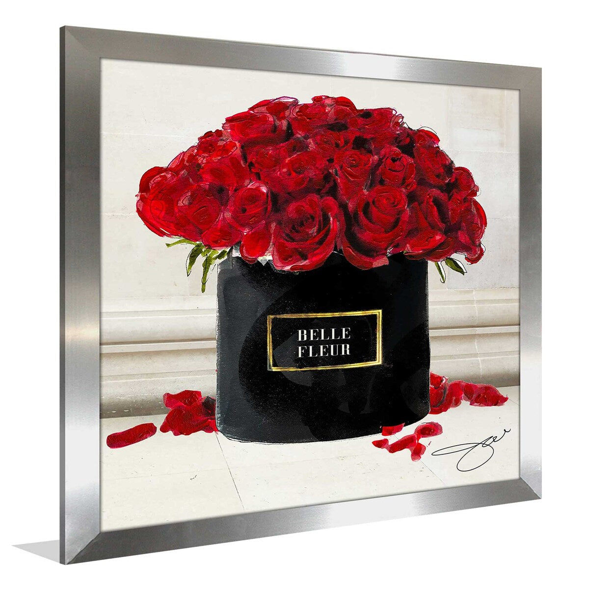 Belle Fleur Red Roses by Jodi - Premium Acrylic Wall Art Print for Home & Office Decor - Perfect for Living Room, Bedroom, or Gift Giving