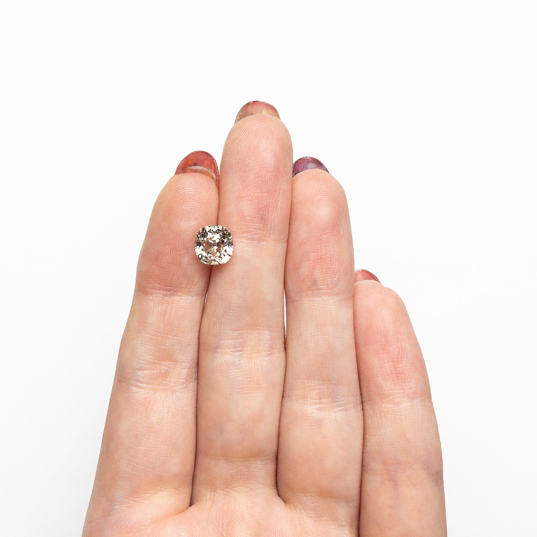 2.00ct Antique Old Mine Cut Diamond - 7.25x6.91x5.04mm VS1 C3 Loose Gemstone for Vintage Jewelry Making & Engagement Rings
