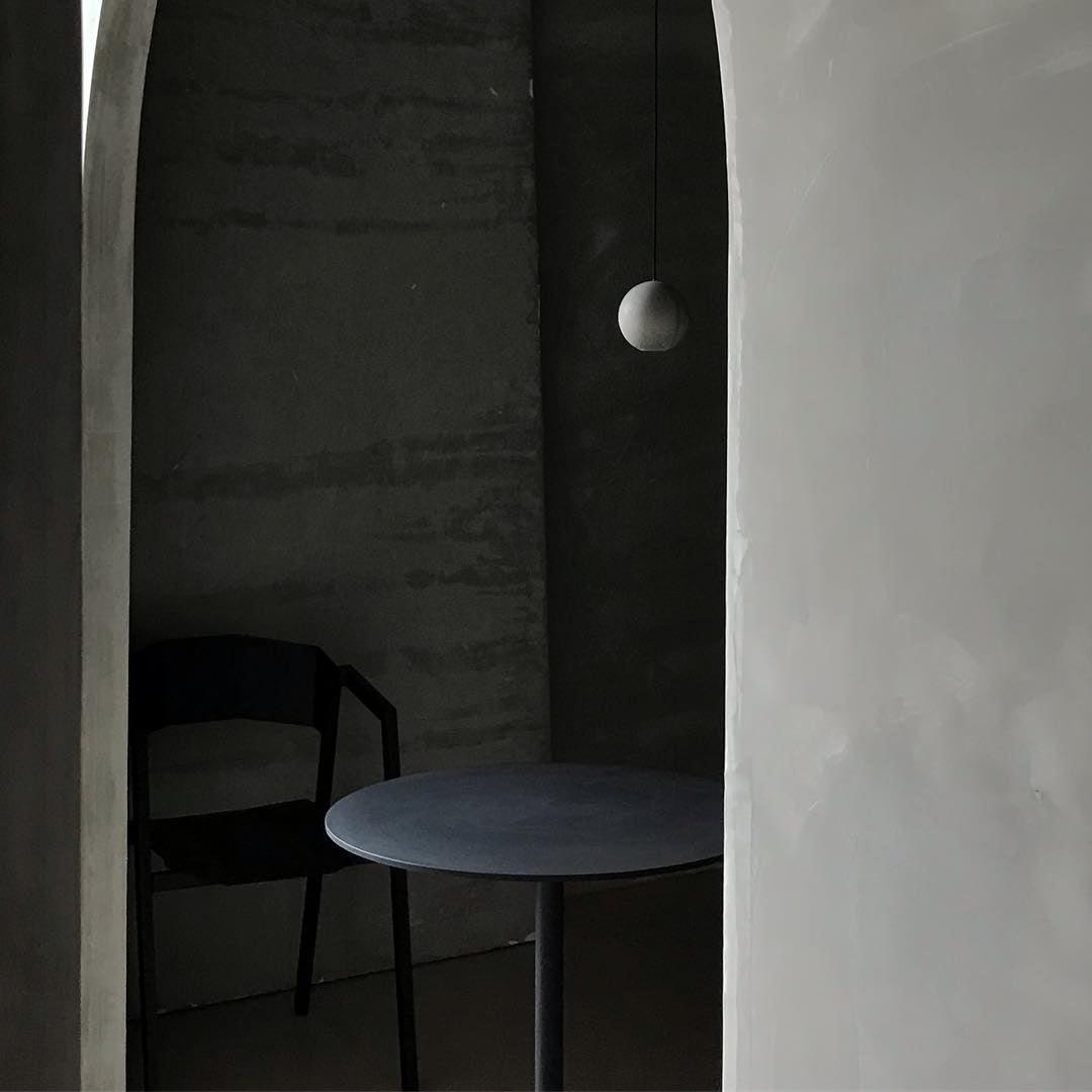 Moon Concrete Pendant Light - Modern Industrial Ceiling Lighting Fixture for Dining Room, Kitchen, Bedroom & Living Room Decor