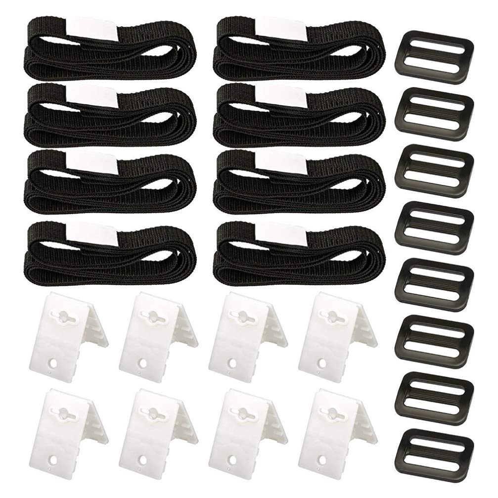 YARNOW Solar Cover Reel Straps Kit - Heavy Duty Pool Blanket Straps for Above Ground Swimming Pools | Secure Solar Cover Attachment | Durable Swimming Pool Accessories | Perfect for Easy Pool Cover Storage & Winter Protection