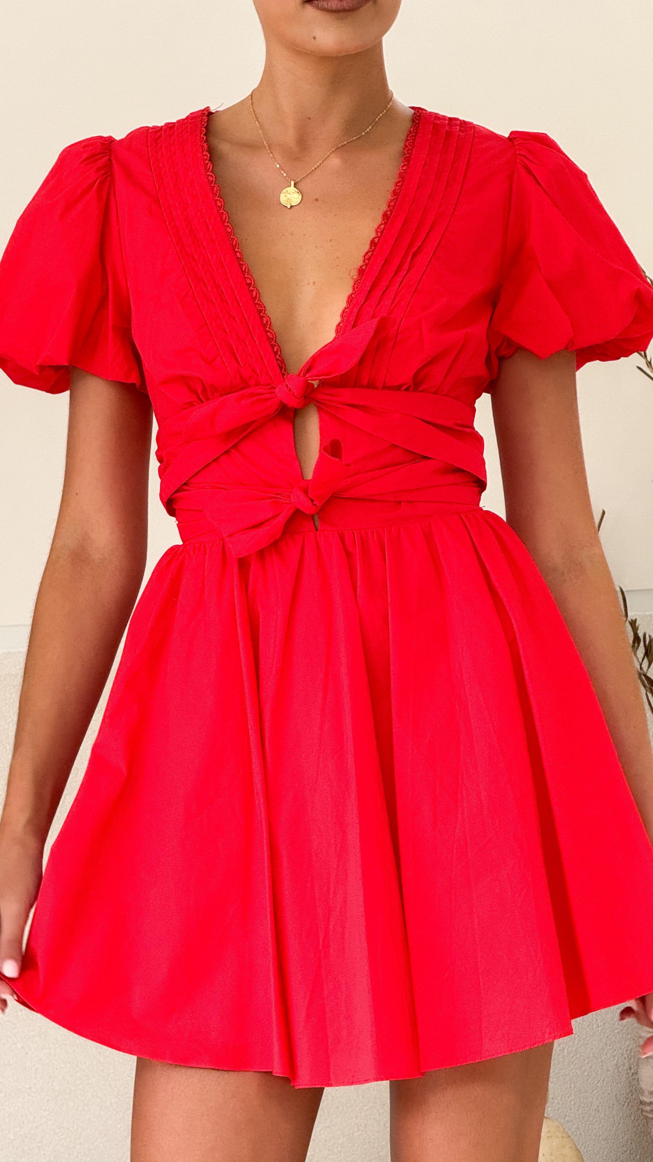 Kaloni Mini Dress in Red - Sexy & Stylish Party Wear for Women | Perfect for Night Out, Club, Date Night & Special Occasions