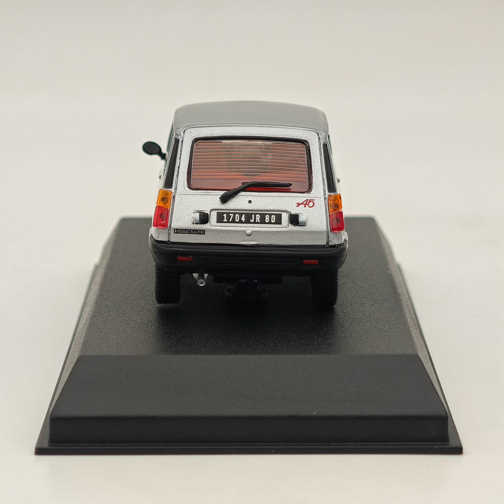 1/43 Scale Norev Renault 5 Alpine 1980 Diecast Model Car - Limited Edition Silver Collectible - Perfect for Car Enthusiasts, Display Cases & Vintage Model Collections
