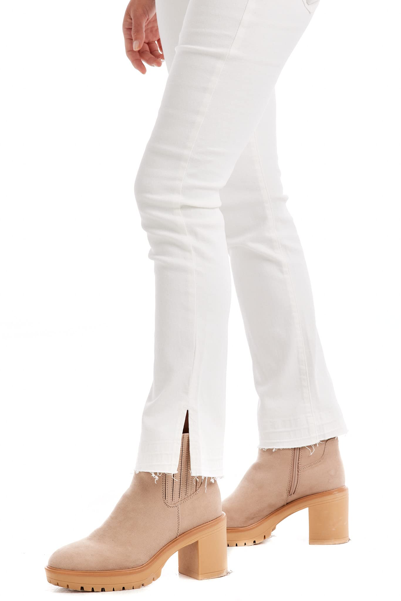 Mud Pie Women's Nico Release Hem Jeans - Stylish Distressed Denim for Casual Wear & Everyday Outfits