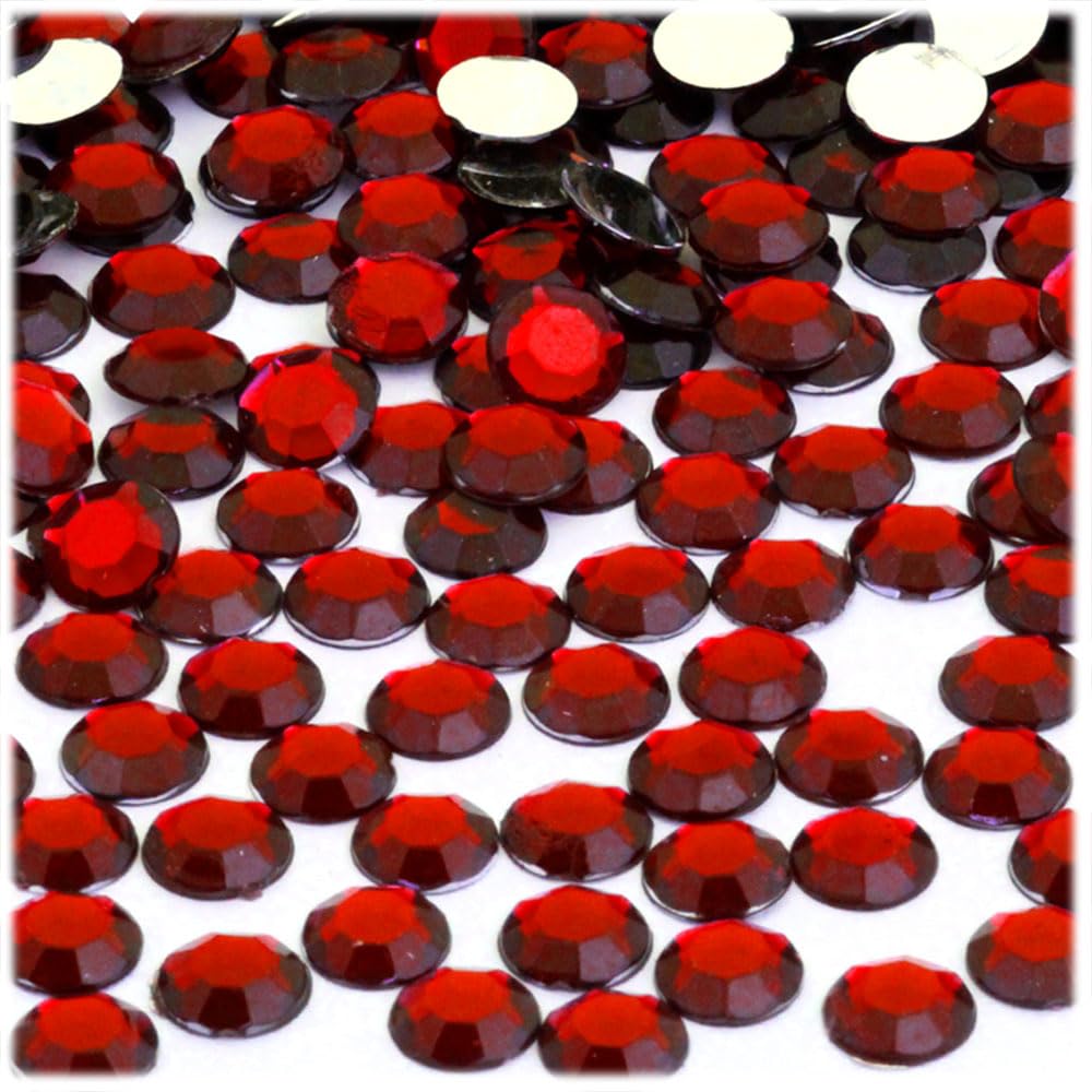 1000pcs 9mm Round Purple Amethyst Rhinestones for DIY Crafts, Jewelry Making, Nail Art & Scrapbooking - Premium Flatback Gemstones by The Crafts Outlet