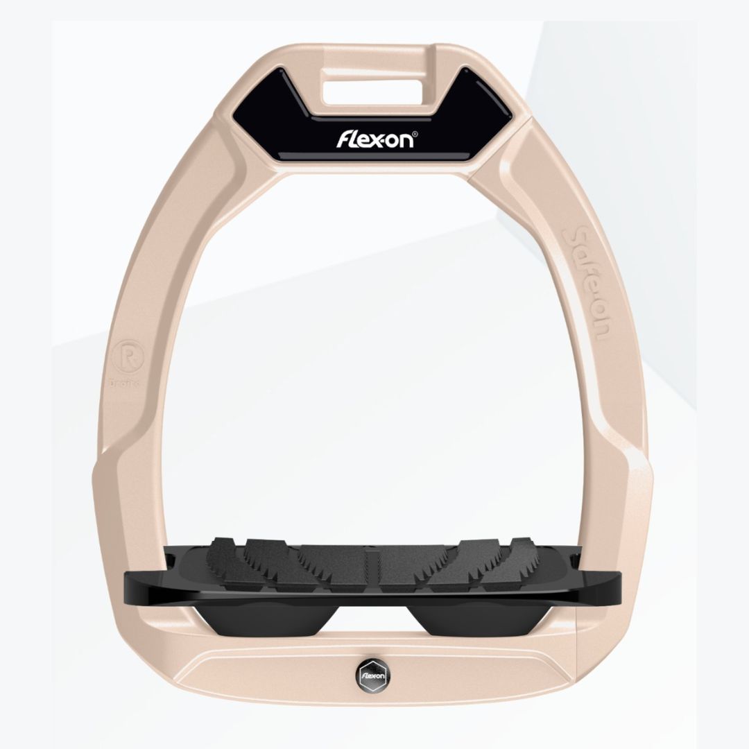 Customizable Flex on SafeOn Safety Stirrups - Adjustable & Secure Horse Riding Stirrups for Equestrians - Perfect for Trail Riding, Dressage & Jumping