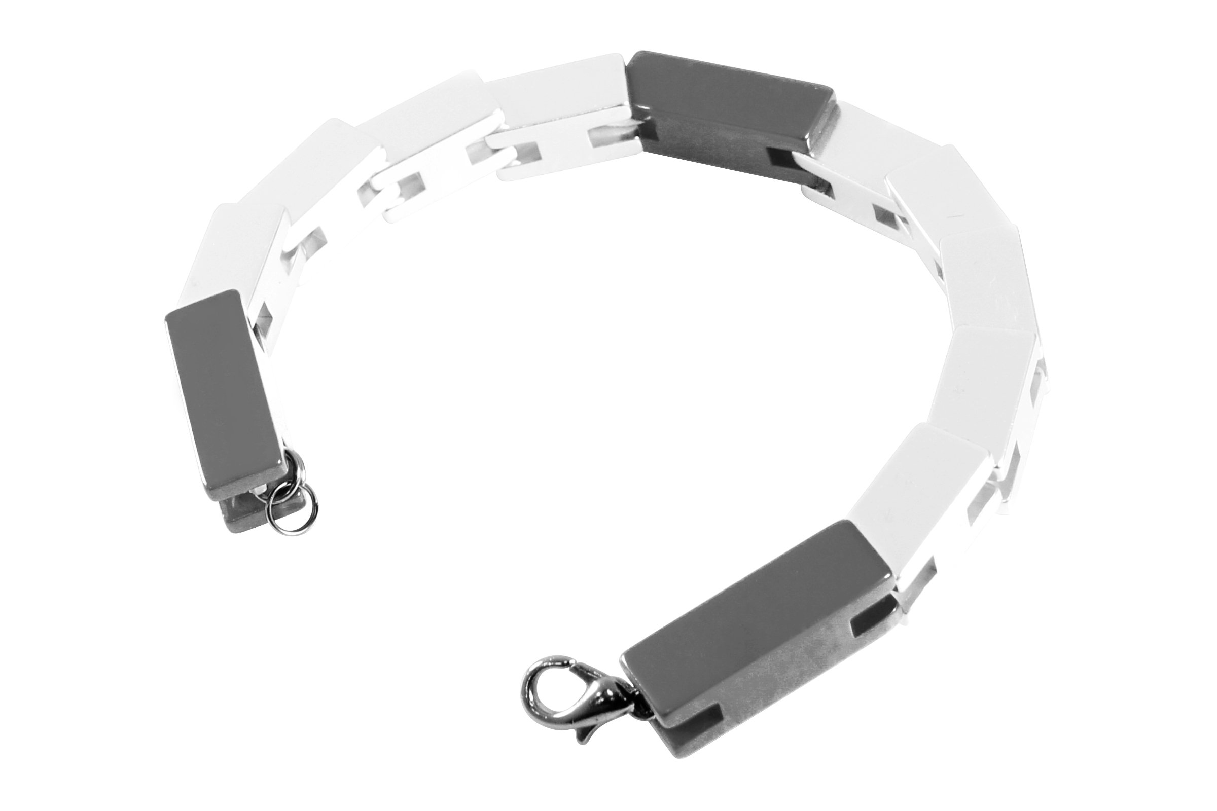 Cube Bracelet - Unique Wearable Art & Puzzle Jewelry in Iron Gray for Gifts, Fashion, and Brain Teasers