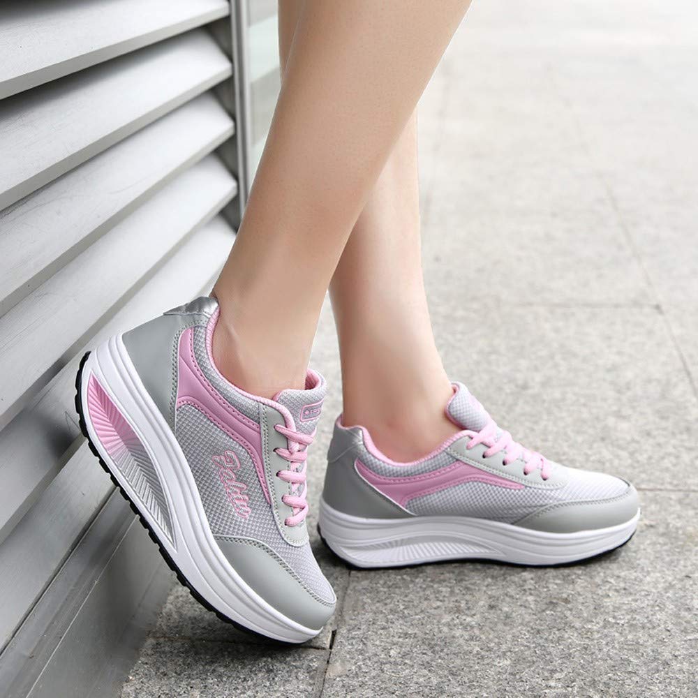 Breathable Mesh Women's Fashion Sneakers - Lightweight Soft Sole Winter Sports Shoes for Running, Walking & Gym Workouts
