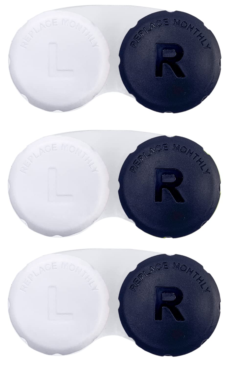 Travel Contact Lens Case for Daily Use - Black | Compact & Leak-Proof Storage for Contacts on the Go