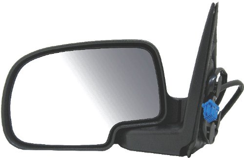 2003-2006 GMC Suburban Left Side Rear Black Power Heated Exterior Mirror - Textured Cover Without Signal - Replaces OEM 15226944, Interchange 128-4040 & GM1320293 - Perfect for Off-Road Adventures & Winter Driving