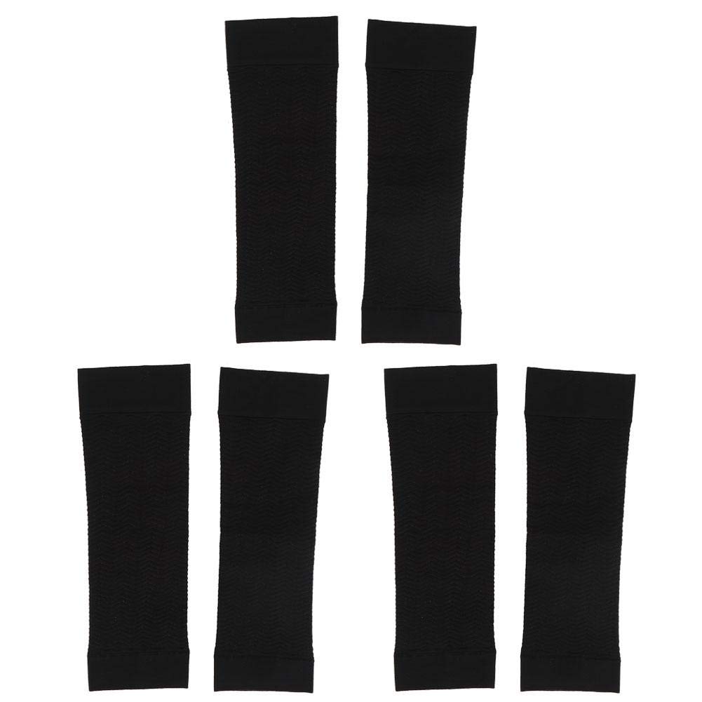 3 Pairs Unisex Compression Arm Sleeves - Breathable Elastic Armbands for Men & Women, Free Size Arm Calf Shaper for Sports, Gym, Running & Outdoor Activities - Arm Protection & Support Equipment