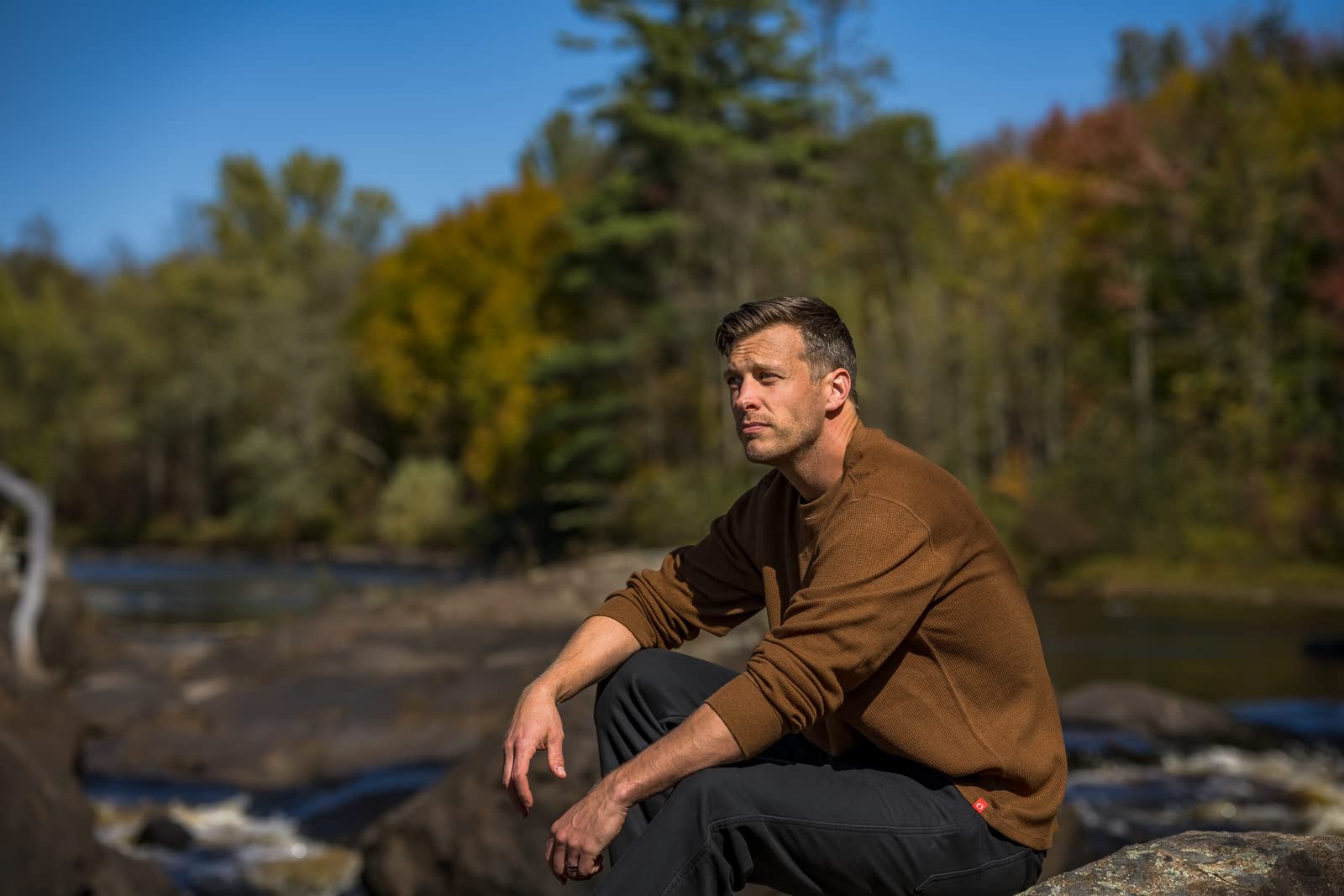 Men's Long-Sleeve Thermal Waffle Knit Shirt - Warm Crew Neck Base Layer for Hiking, Camping & Outdoor Activities | American Outdoorsman