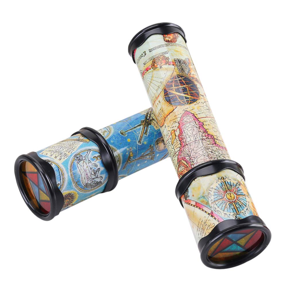 Totority 2 Pack Kids Kaleidoscope Toy - Colorful Old World Kaleidoscope Tube, Educational STEM Toy for Children, Birthday Gift & Party Favors | Fun for Playtime, Learning & Sensory Development