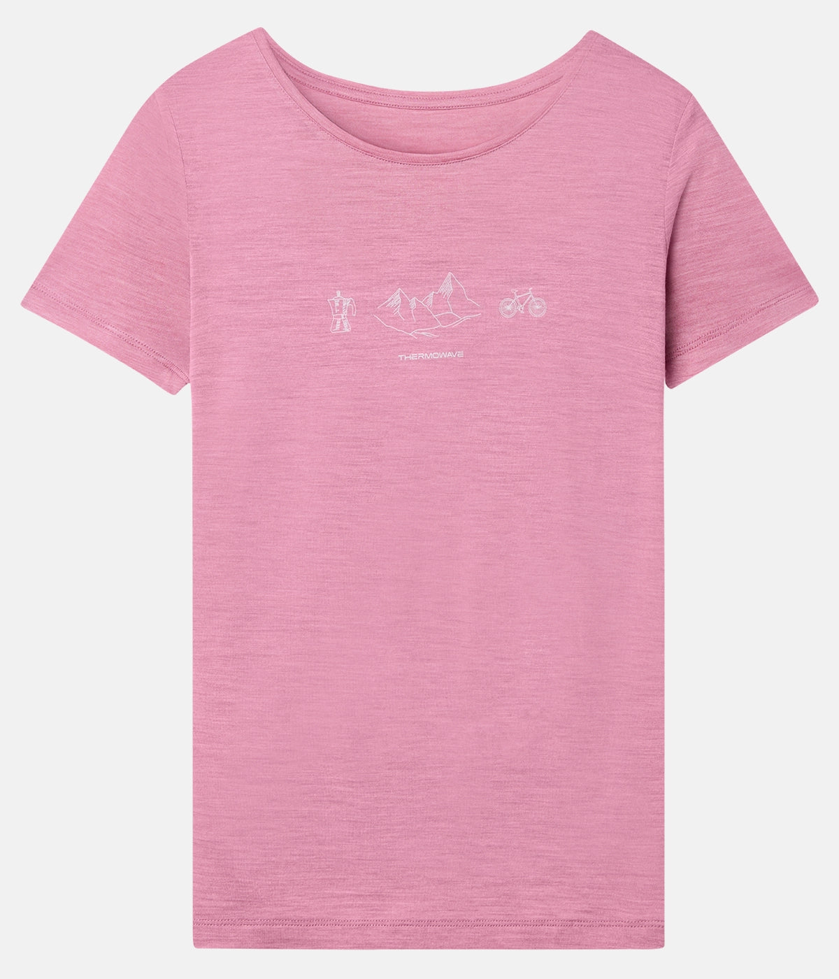 Women's Merino Wool Cooler Espresso and Go T-Shirt - Breathable & Moisture-Wicking for Outdoor Activities & Travel