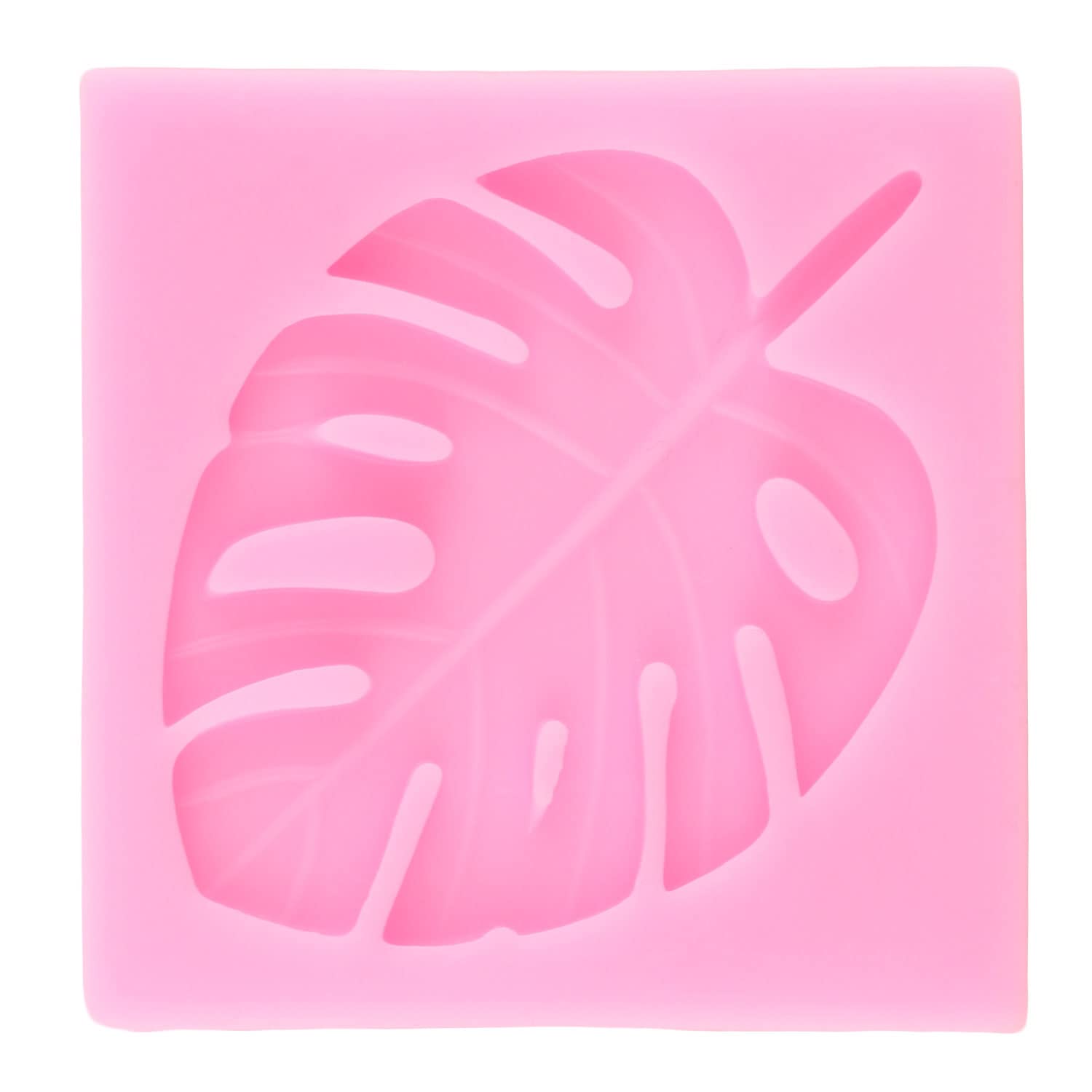 Tropical Leaf Silicone Molds Set of 4 - Flamingo & Monstera Leaves Fondant Mold for Cake Decorating, Cupcake Toppers, Candy, Polymer Clay, Chocolate & Gum Paste - Perfect for DIY Baking, Wedding Cakes, Birthday Parties & Home Decor