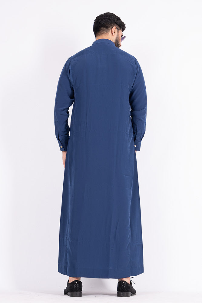 Royal Blue Kids Thobes - Traditional Arabic Dress for Boys - Comfortable & Stylish Eid Outfit - Perfect for Holidays, Parties & Special Occasions