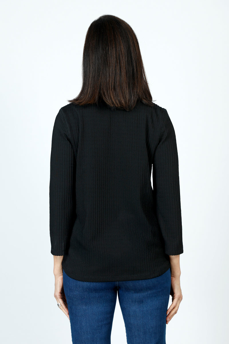 Best Ribbed V-Neck Shirttail Top for Women - Stylish Casual & Layering Blouse for Everyday Wear, Office, and Date Nights