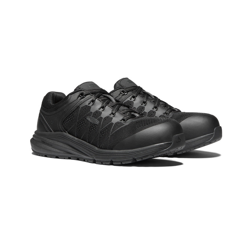 Women's Vista Energy Carbon Toe Work Boots - Black/Raven | Slip Resistant & Comfortable for Construction, Warehouse & Outdoor Work