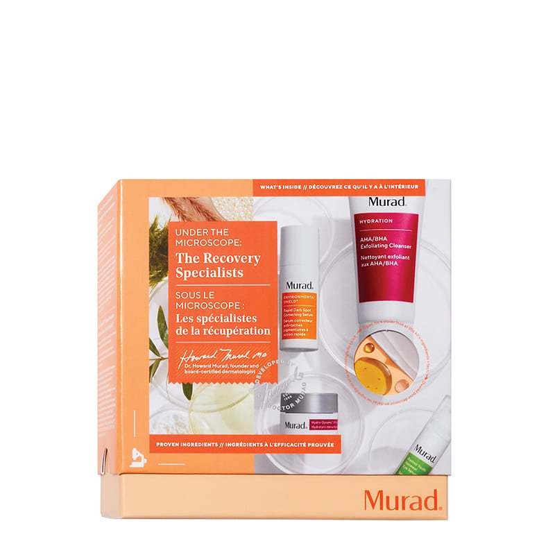 Murad The Recovery Specialists Gift Set - Hydrating Skincare Set for Dry & Sensitive Skin - Perfect for Post-Workout Recovery & Nighttime Routine