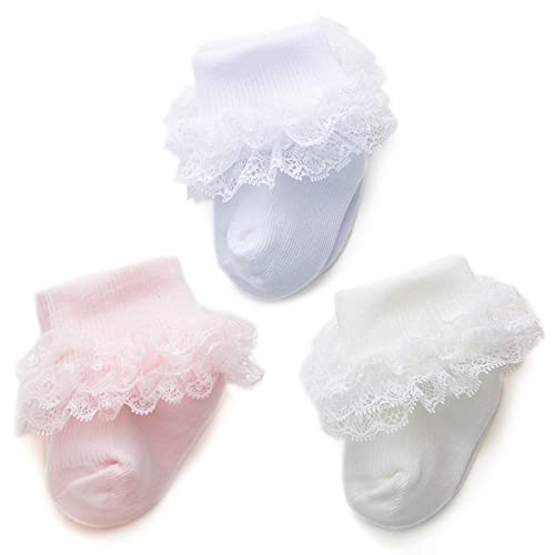A_white Pink Cream, 3 Pairs