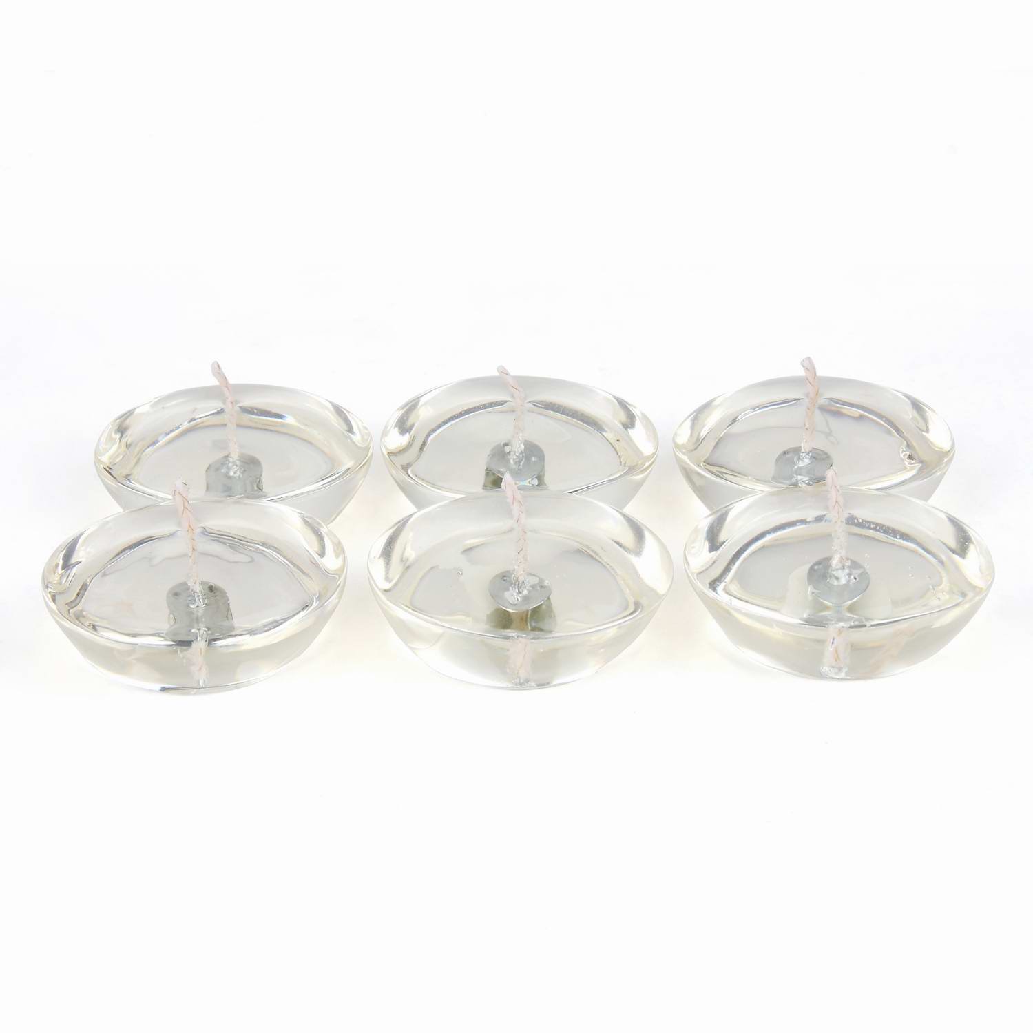 Jeco CFZ-103_12 3-Inch Clear Gel Floating Candles - Bulk Pack of 72 Candles for Weddings, Parties, Spa Decor & Romantic Ambiance