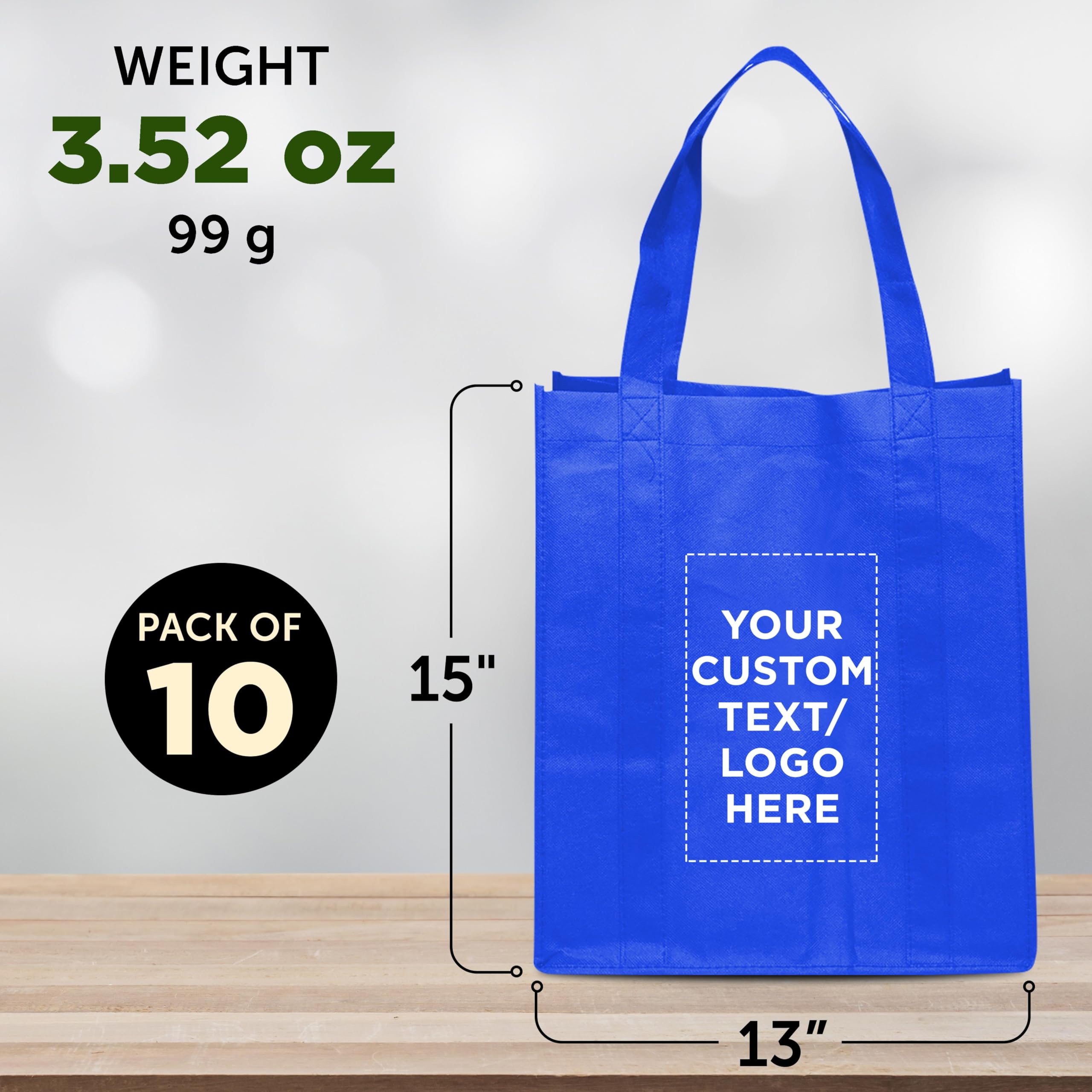 Eco-Friendly Reusable Grocery Tote Bag - Foldable Shopping Bags for Groceries, Farmers Market & Travel | Compact & Durable