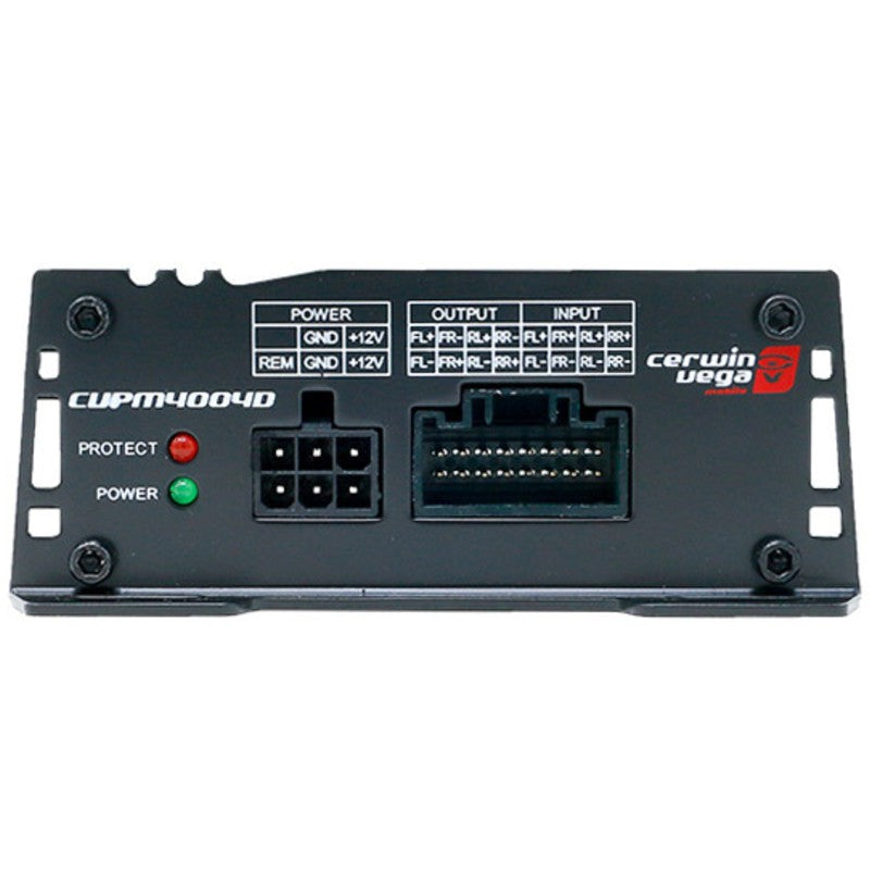Cerwin Vega CVPM400 4D 400W Peak CVP Series Class D 4 Channel Compact Car Amplifier - Perfect for Car Audio Systems, Marine & Home Theater Setups