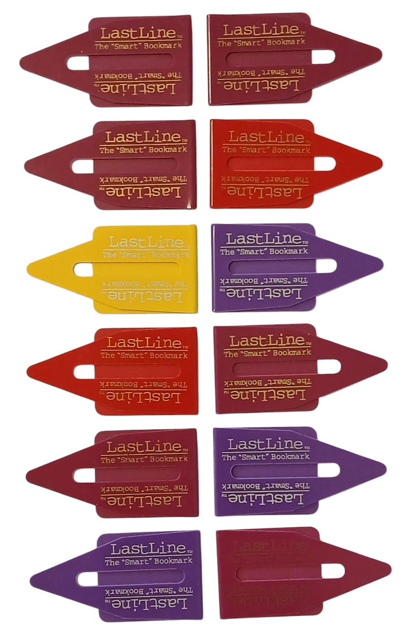12 Official Last Line Bookmarks - Premium Bookmark Set for Readers, Students & Book Lovers - Perfect for Gifts, Libraries & Book Clubs
