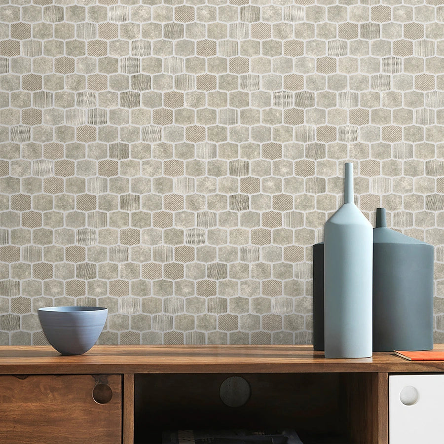 Serene Layers 2 Inch Lantern Glass Mosaic Tile - Silver Mist for Kitchen Backsplash, Bathroom Wall & DIY Home Decor