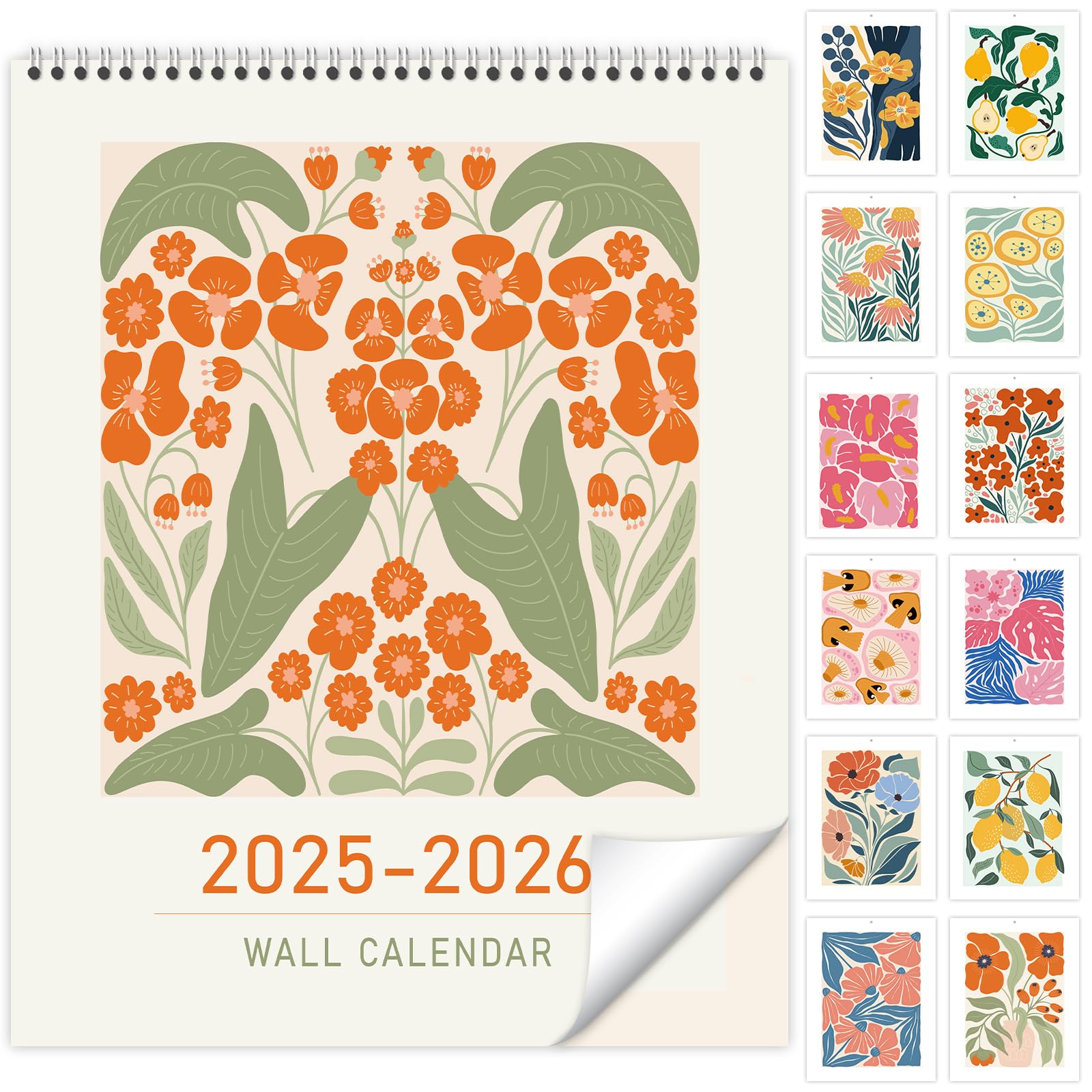 Guasslee 2025-2026 Wall Calendar - 19 Month Vertical Planner (June 2025-December 2026) | 28