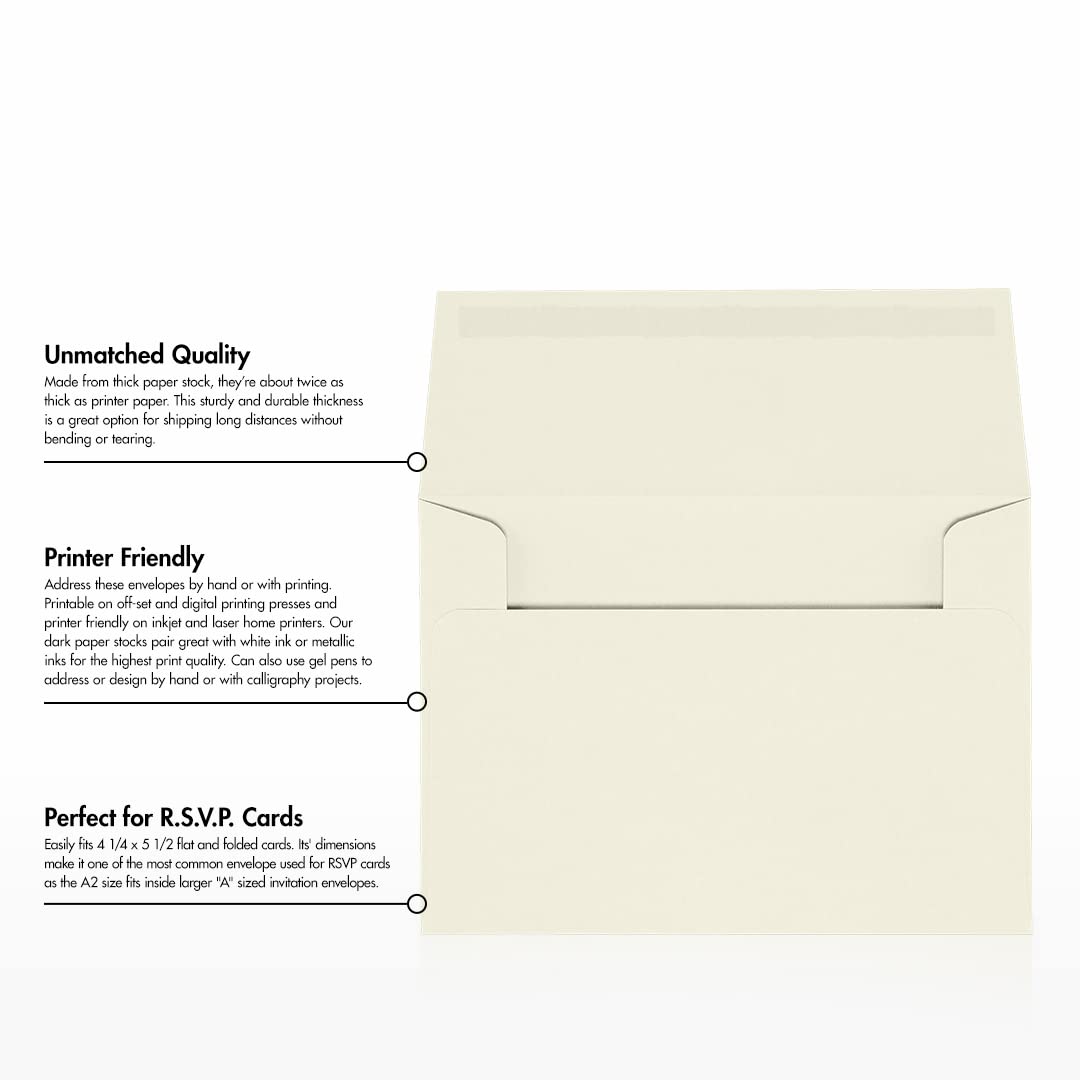 Premium A2 Invitation Envelopes 4 3/8