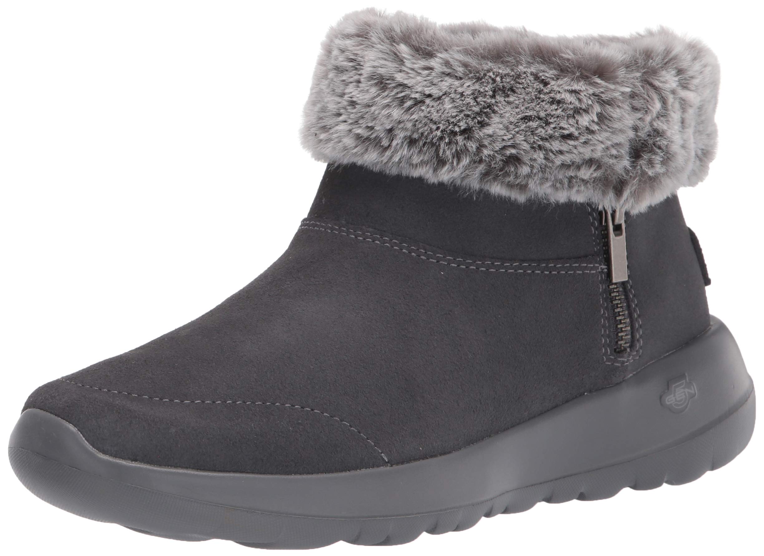 Skechers Women's Bootie Ankle Boots - Comfortable Winter Boots for Women, Slip Resistant Casual Shoes with Memory Foam (Perfect for Office, Travel & Everyday Wear)