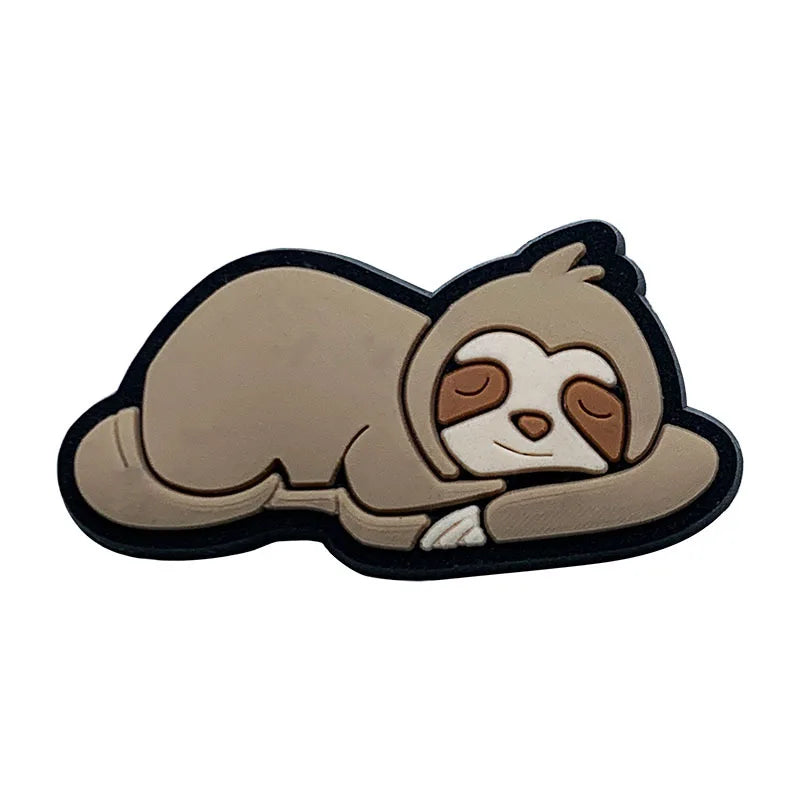 Adorable Sloth Shoe Charms for Crocs - Fun Jibbitz Accessories for Kids, Women & Men - Perfect for Sandals, Shoes & Party Favors - Great Gift Idea for Animal Lovers & Crocs Fans (Use for Everyday Wear, Beach Outings & Themed Parties)
