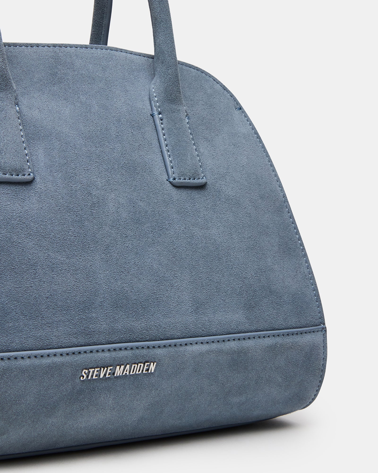 HADLEE Baby Blue Suede Handbag for Women - Stylish Crossbody Purse for Daily Use, Work, and Travel