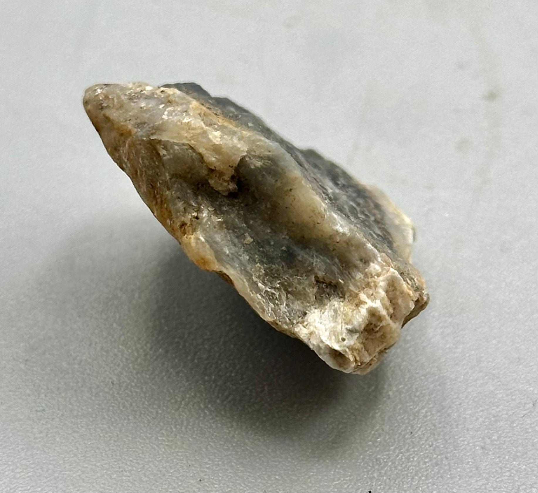 Natural Canadian Sapphire Partial Crystal with Feldspar Edge - Raw Gemstone for Jewelry Making, Mineral Collection & Healing Crystals